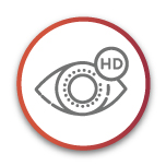  HD optical design: its asphericity improves visual quality. 